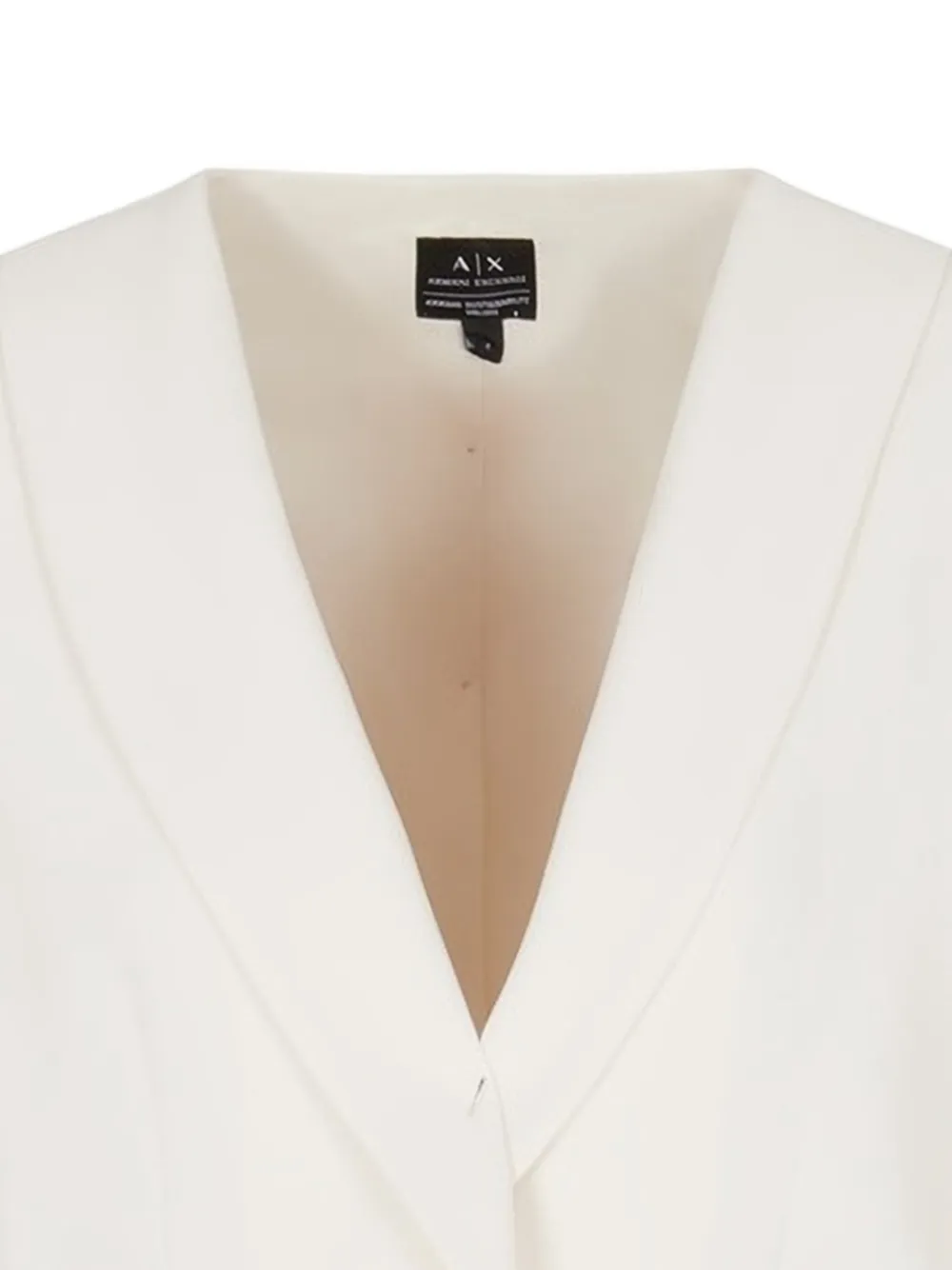 Armani Exchange Blazer met enkele rij knopen Beige