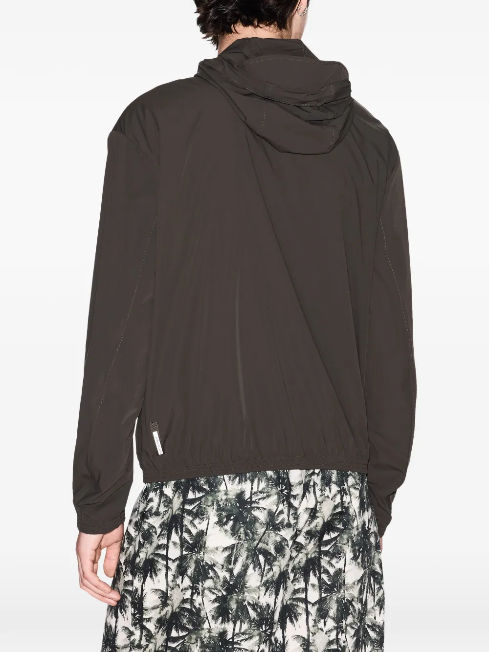 Armani Exchange Jack met drukknopen Bruin