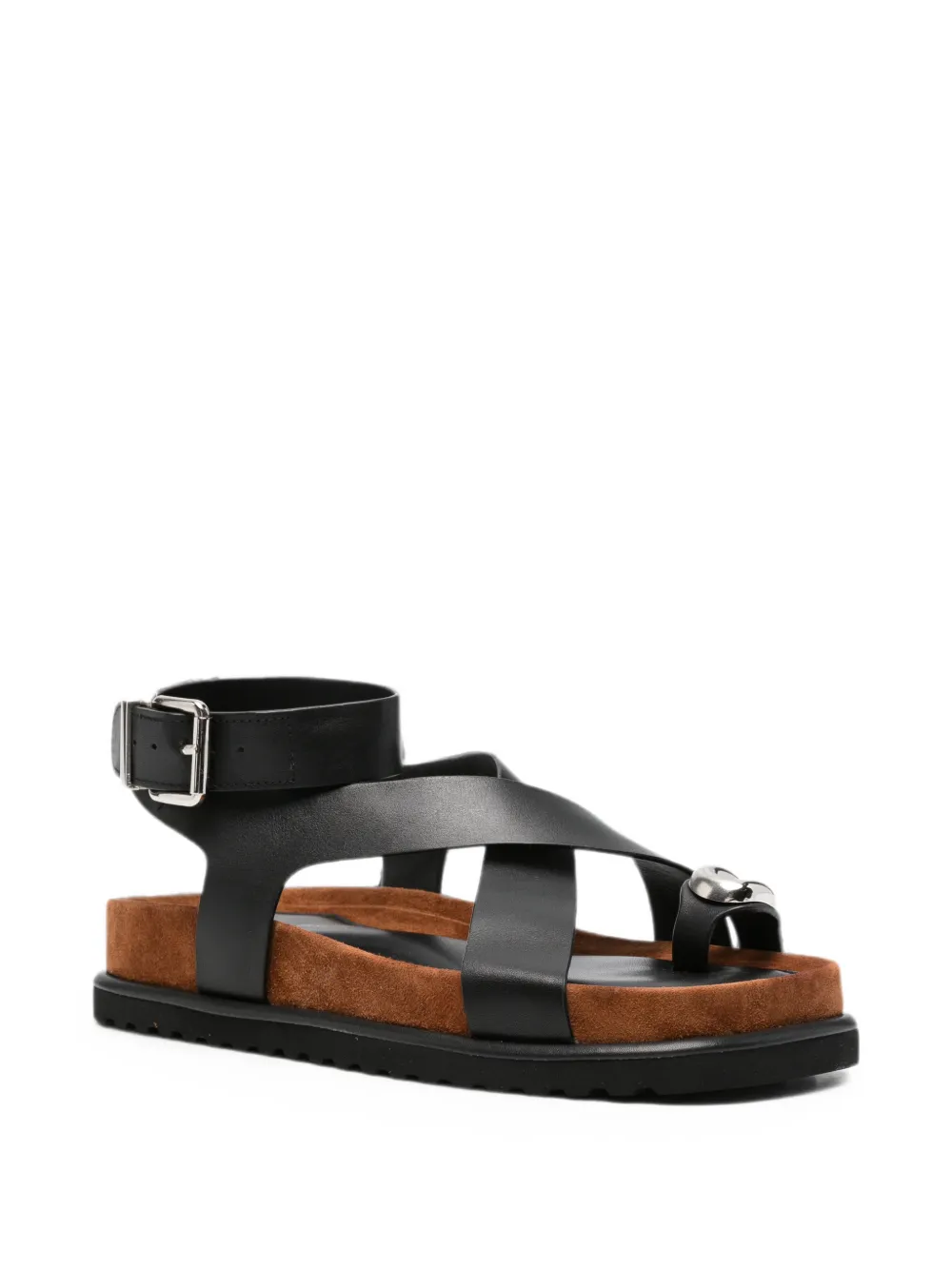 ADRIANNA FERETTI Sandalen met gekruiste bandjes Zwart