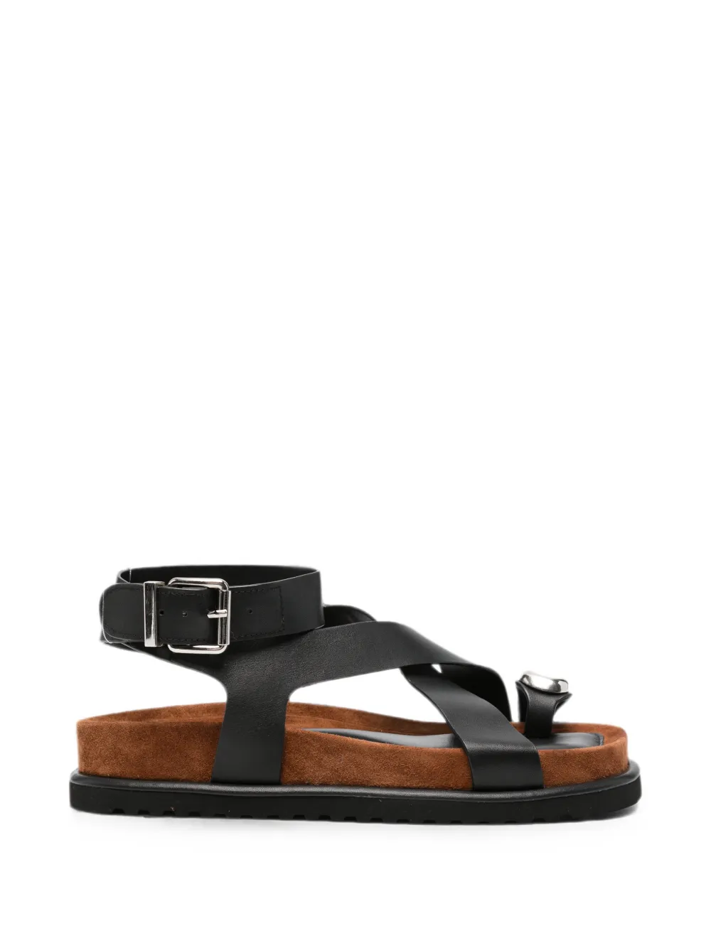 ADRIANNA FERETTI Sandalen met gekruiste bandjes Zwart