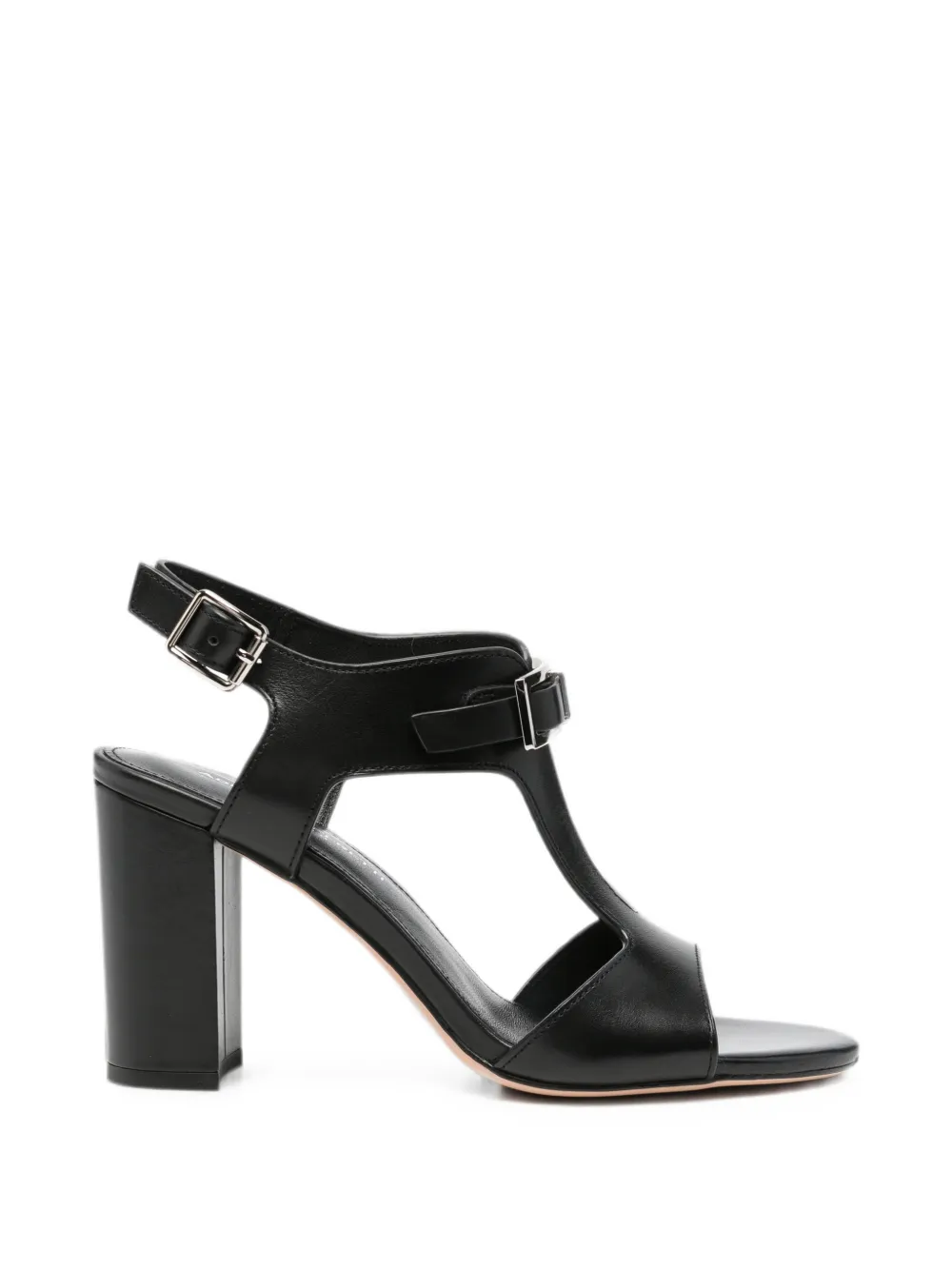 ADRIANNA FERETTI buckle-detail T-bar sandals - Schwarz