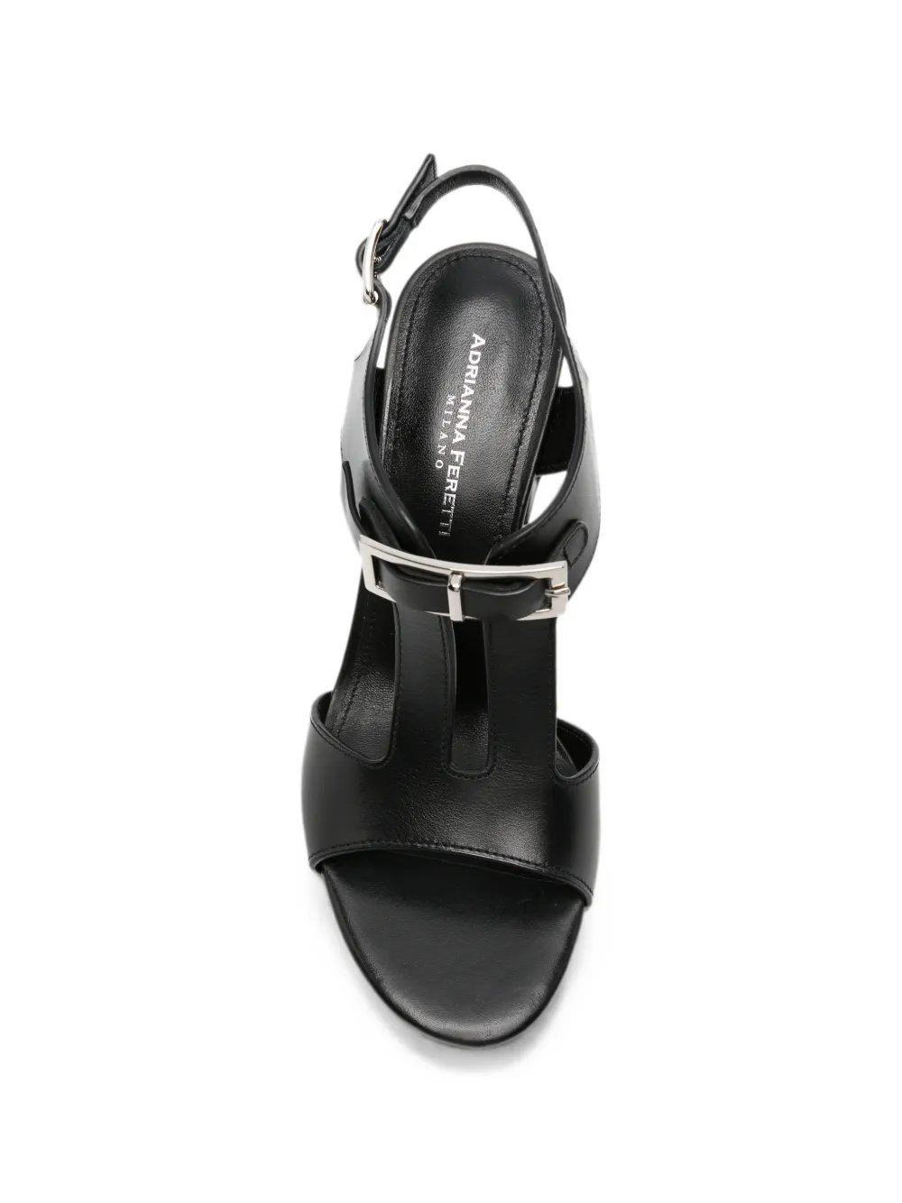 ADRIANNA FERETTI buckle-detail T-bar sandals Zwart