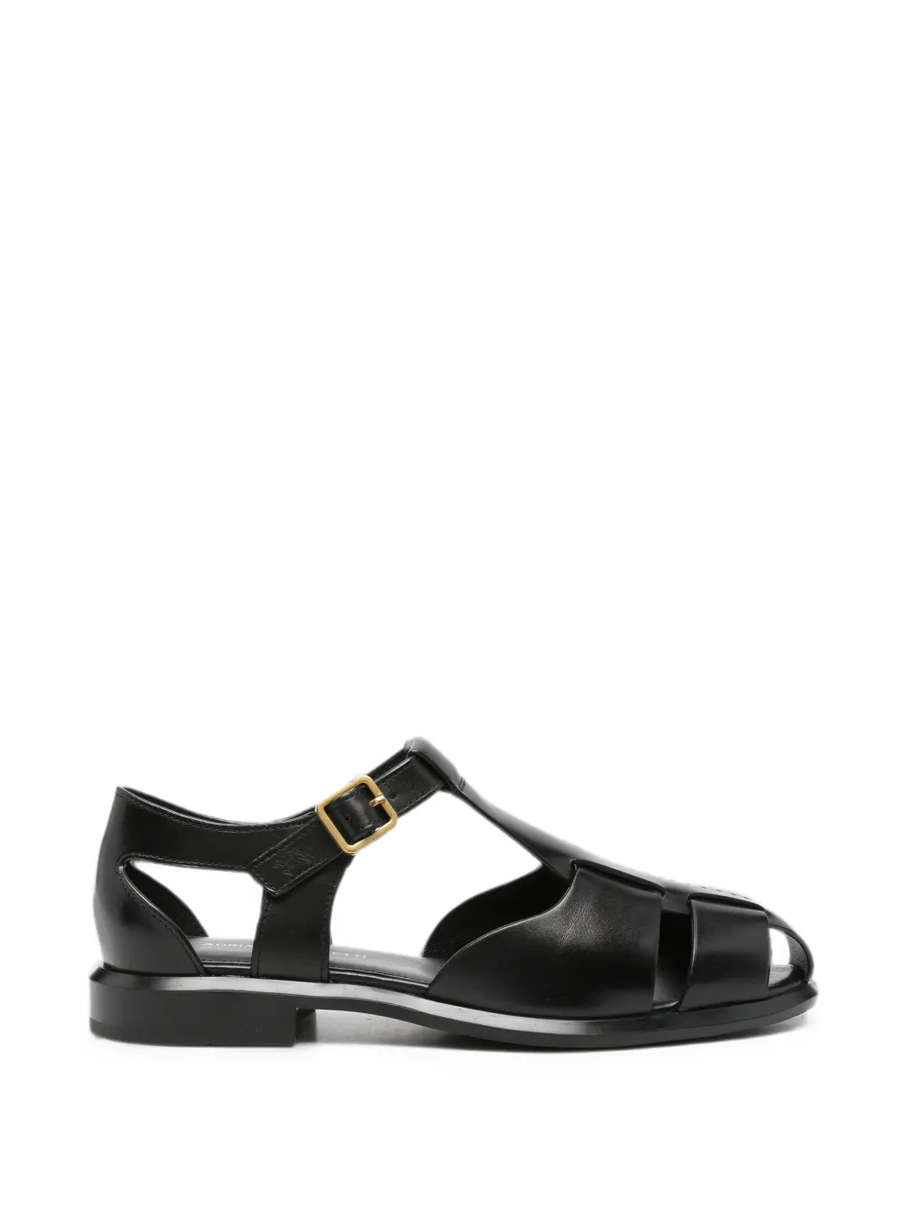 ADRIANNA FERETTI buckle-fastening leather sandals Zwart