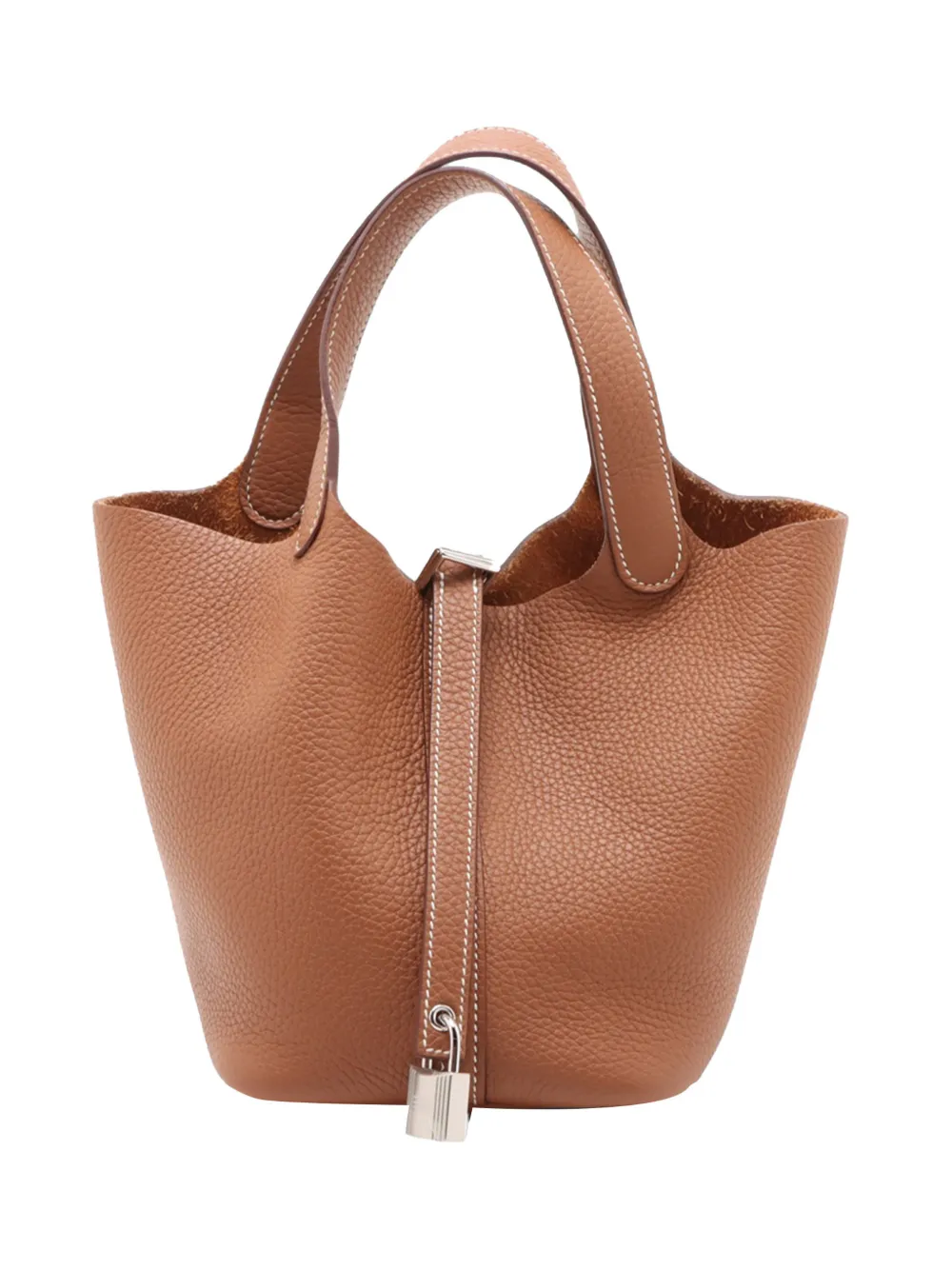 Hermès Pre-Owned 2024 Clemence Picotin Lock Handtasche 18cm - Braun