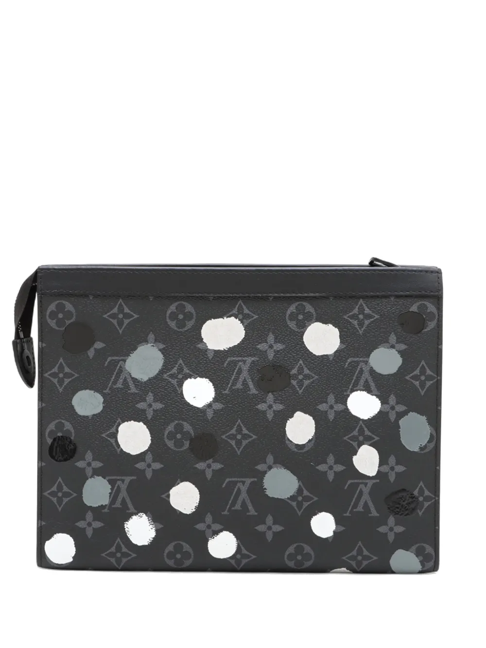 Louis Vuitton Pre-Owned 2021-2026 Yayoi Kusama Monogram Eclipse Pochette Voyage MM clutch bag - Nero