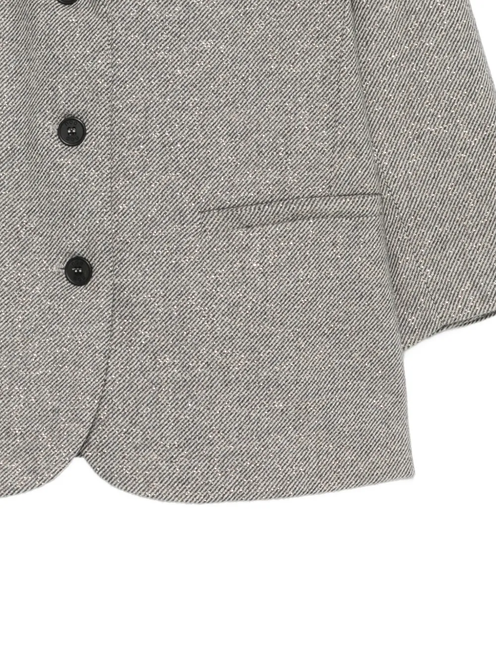 Douuod Kids Jack met enkele rij knopen en strik-detail Grijs