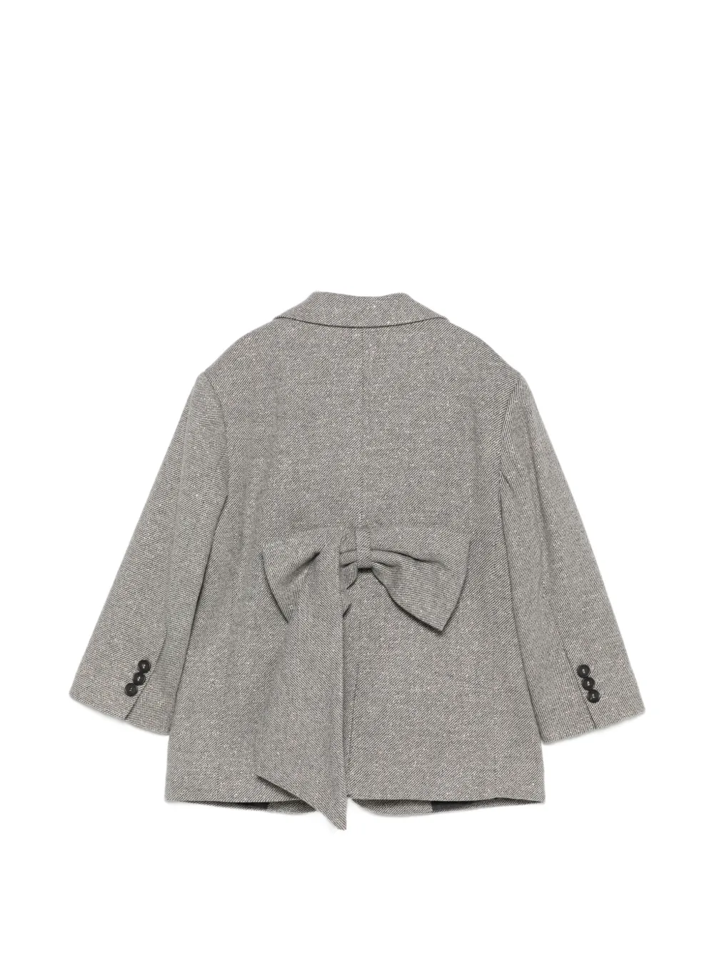 Douuod Kids Jack met enkele rij knopen en strik-detail Grijs
