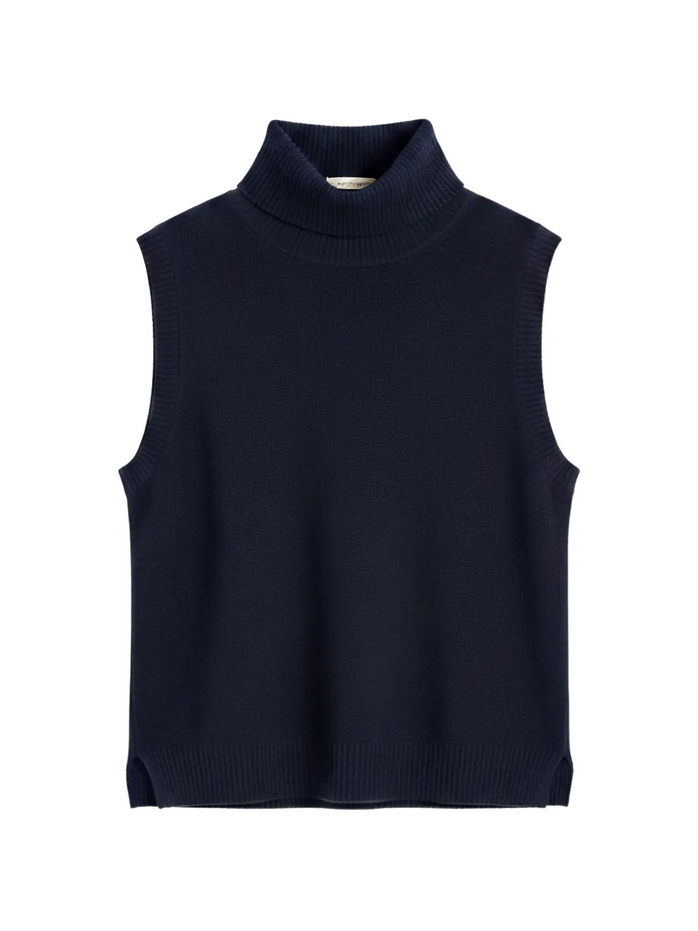 Chinti & Parker High-neck Sleeveless Sweater In Blue