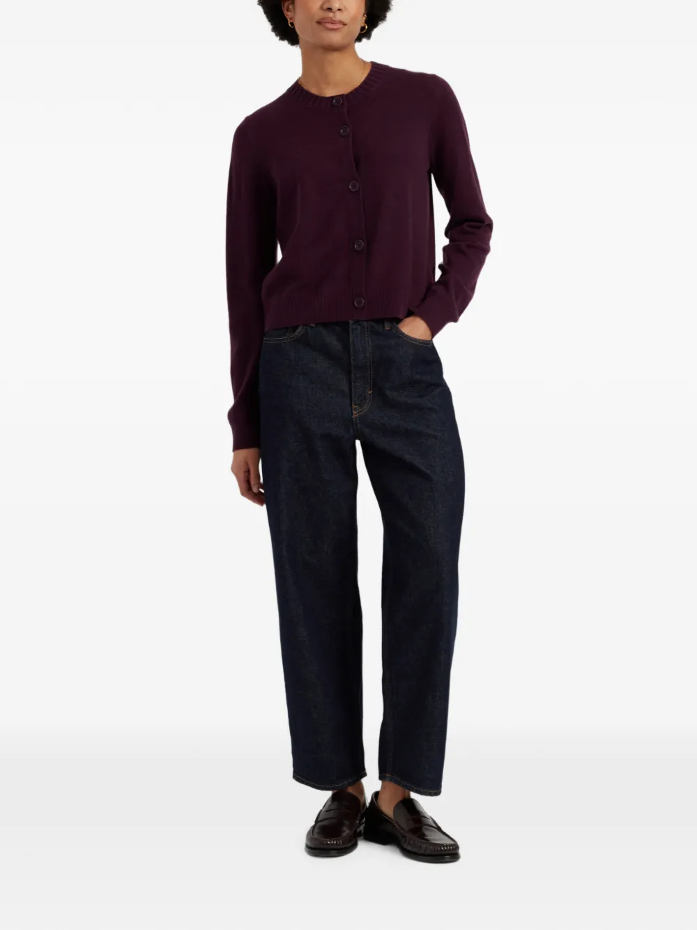 Chinti & Parker Vest met ronde hals Paars