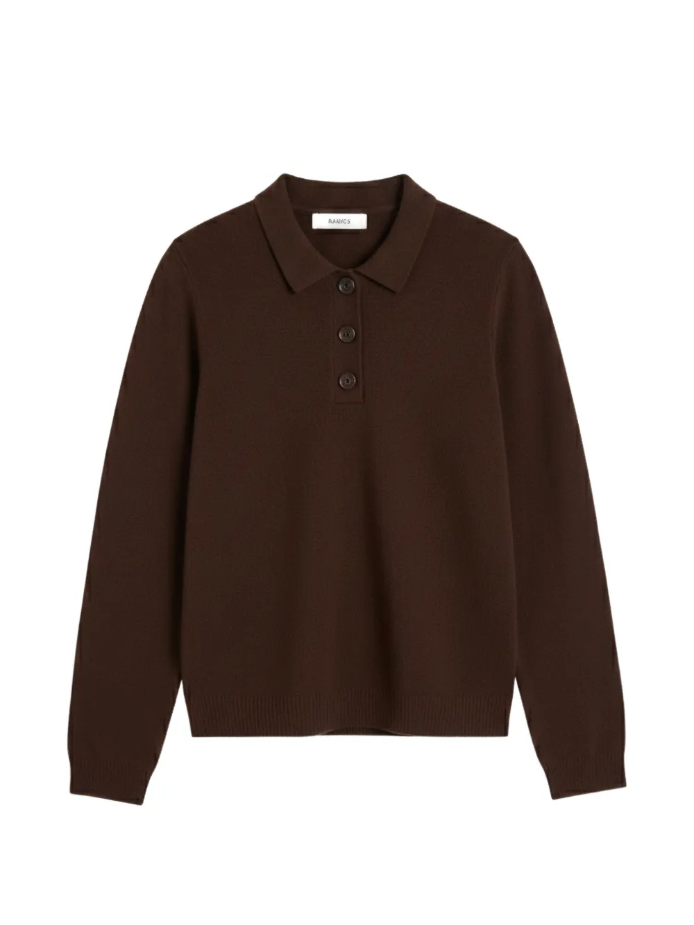 Chinti & Parker Polo-collar Sweater In 브라운