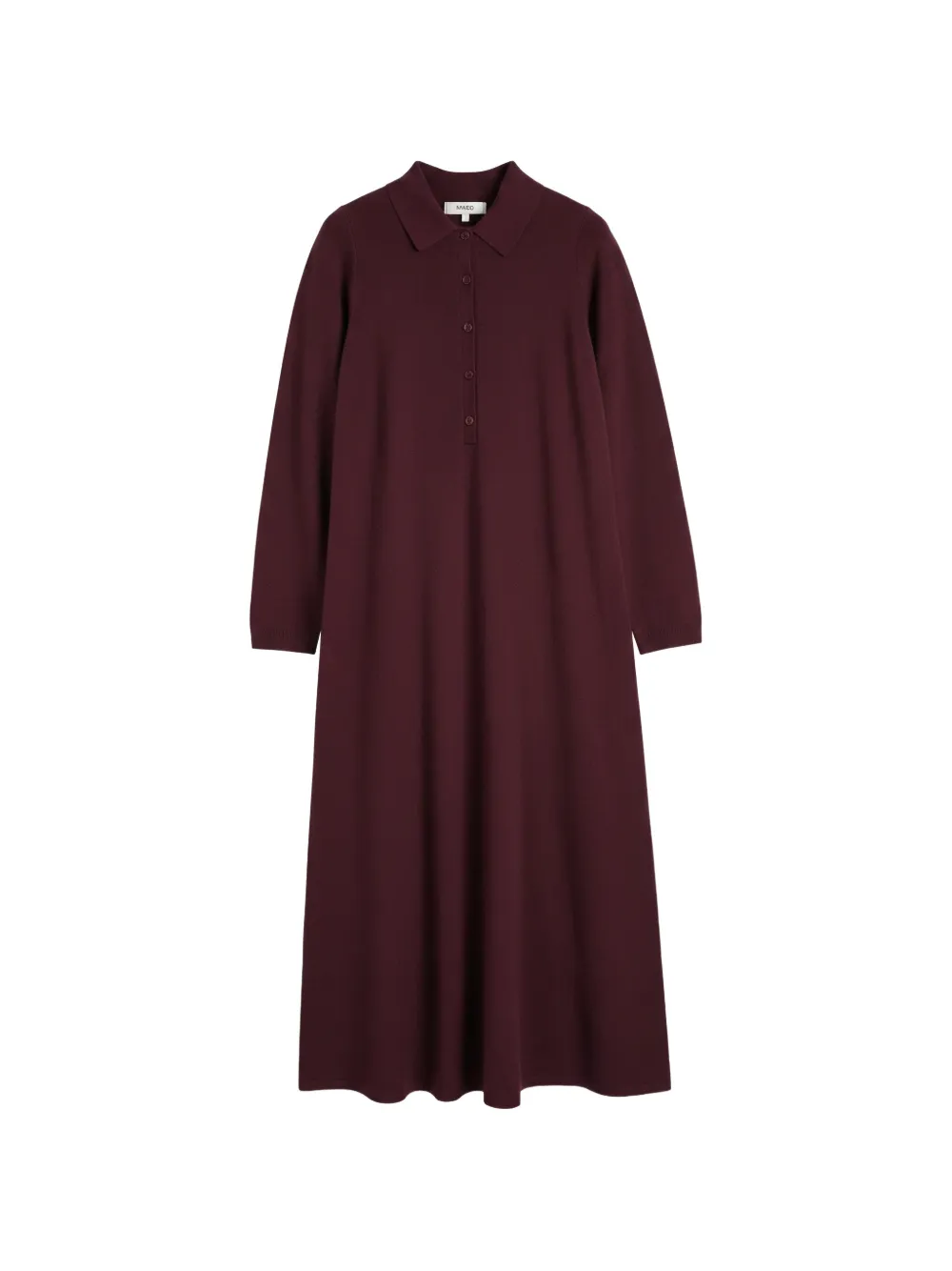 Chinti & Parker A-line Polo-collar Maxi Dress In Purple