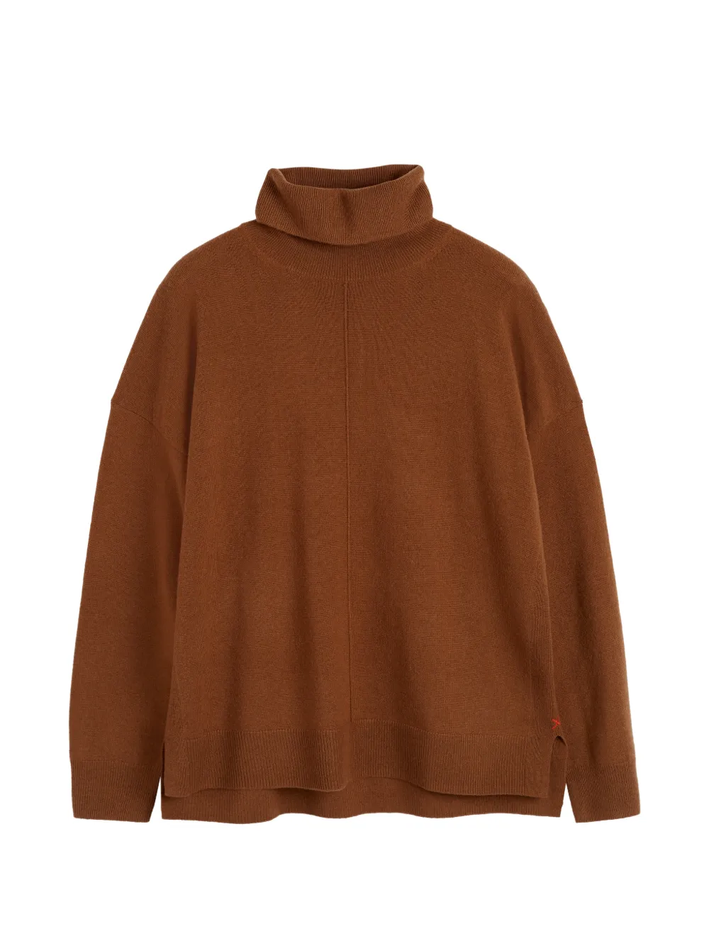 Chinti & Parker Roll-neck Slouchy Sweater In Brown