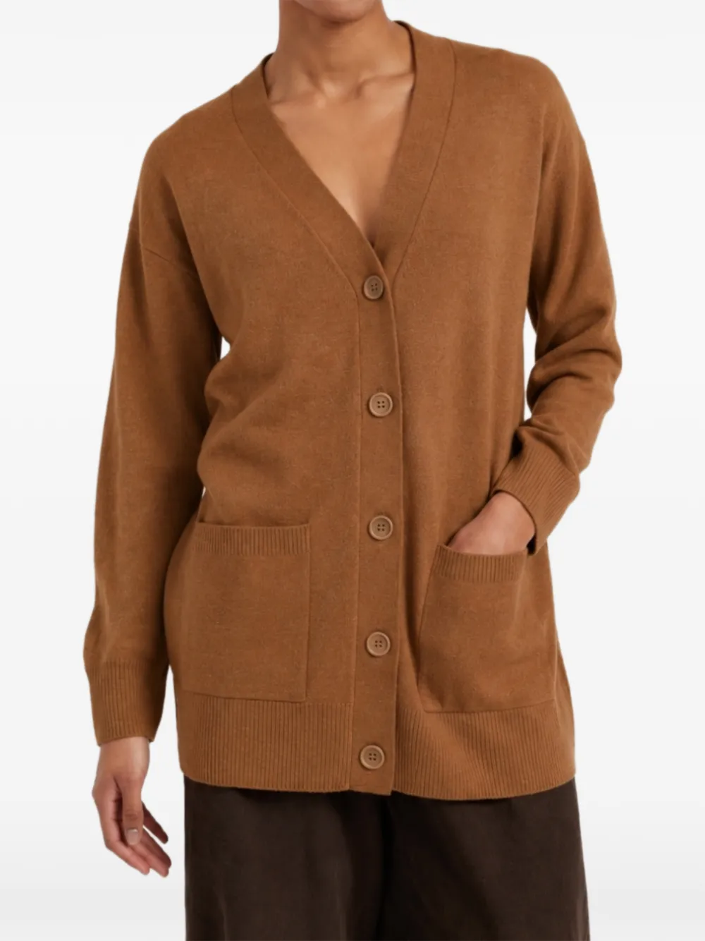 Chinti & Parker Vest met opgestikte zak met knopen Bruin