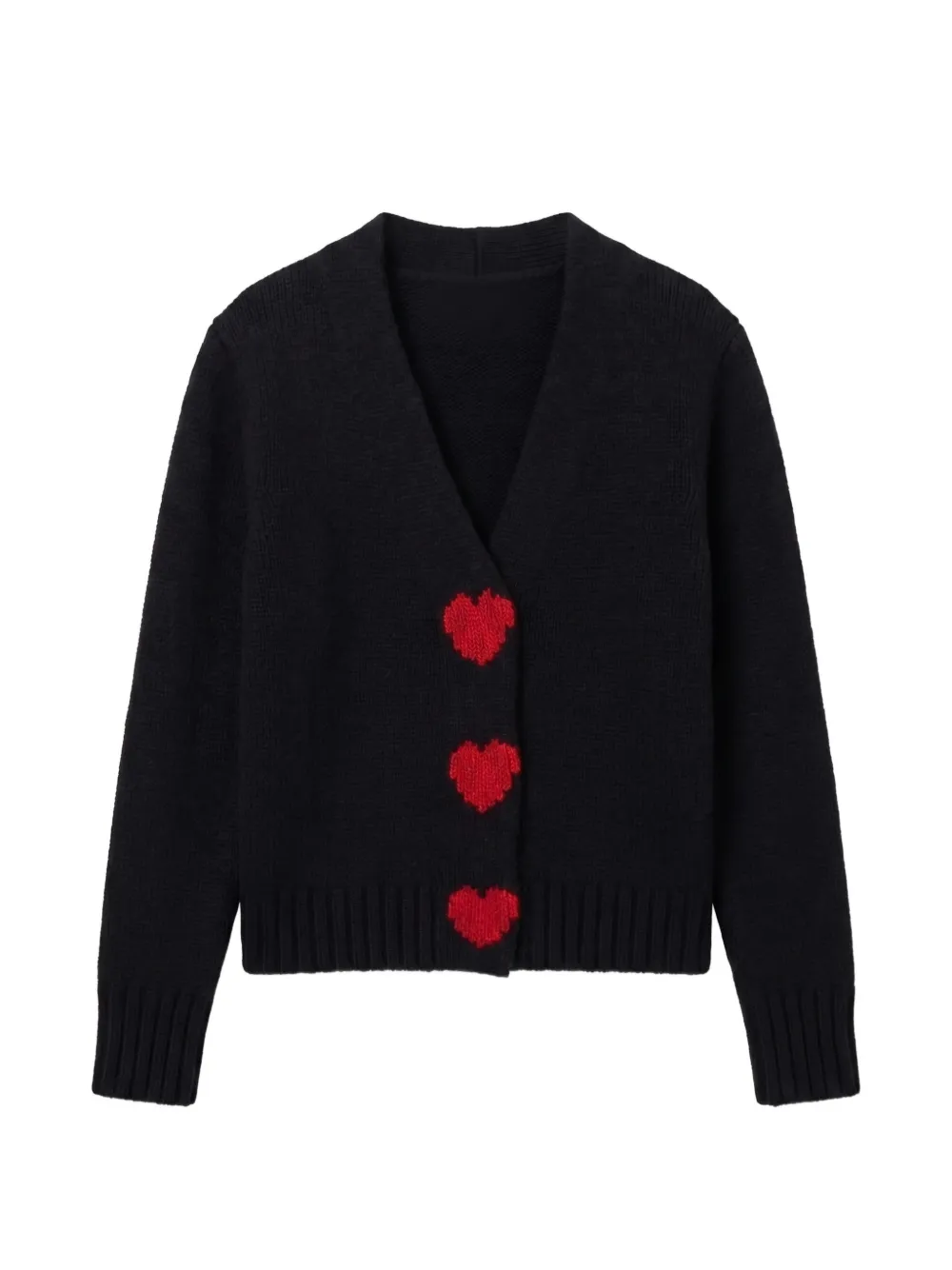 Chinti & Parker heart-intarsia V-neck cardigan