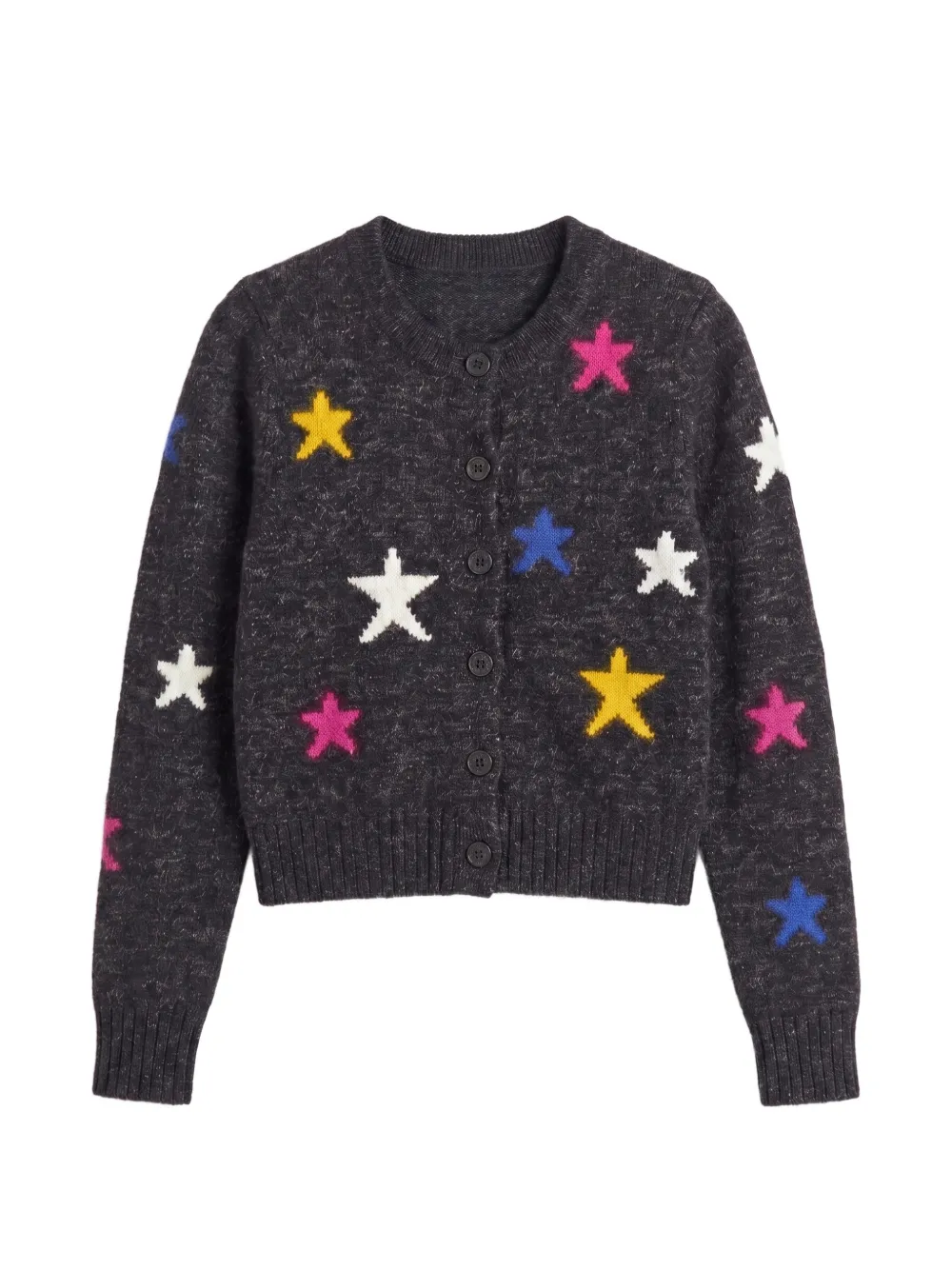 Chinti & Parker star-intarsia round-neck cardigan
