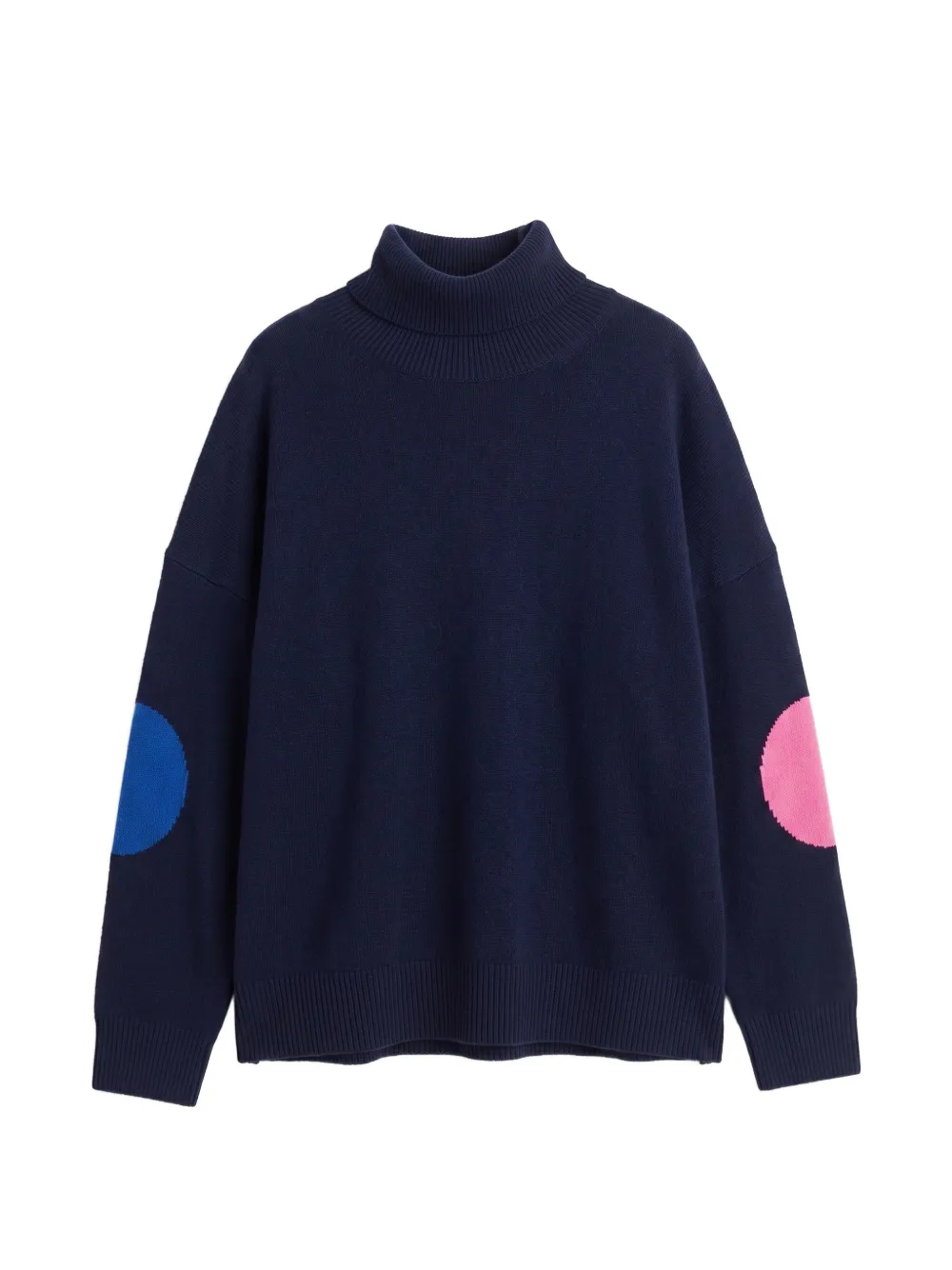 Chinti & Parker elbow-patch roll-neck sweater