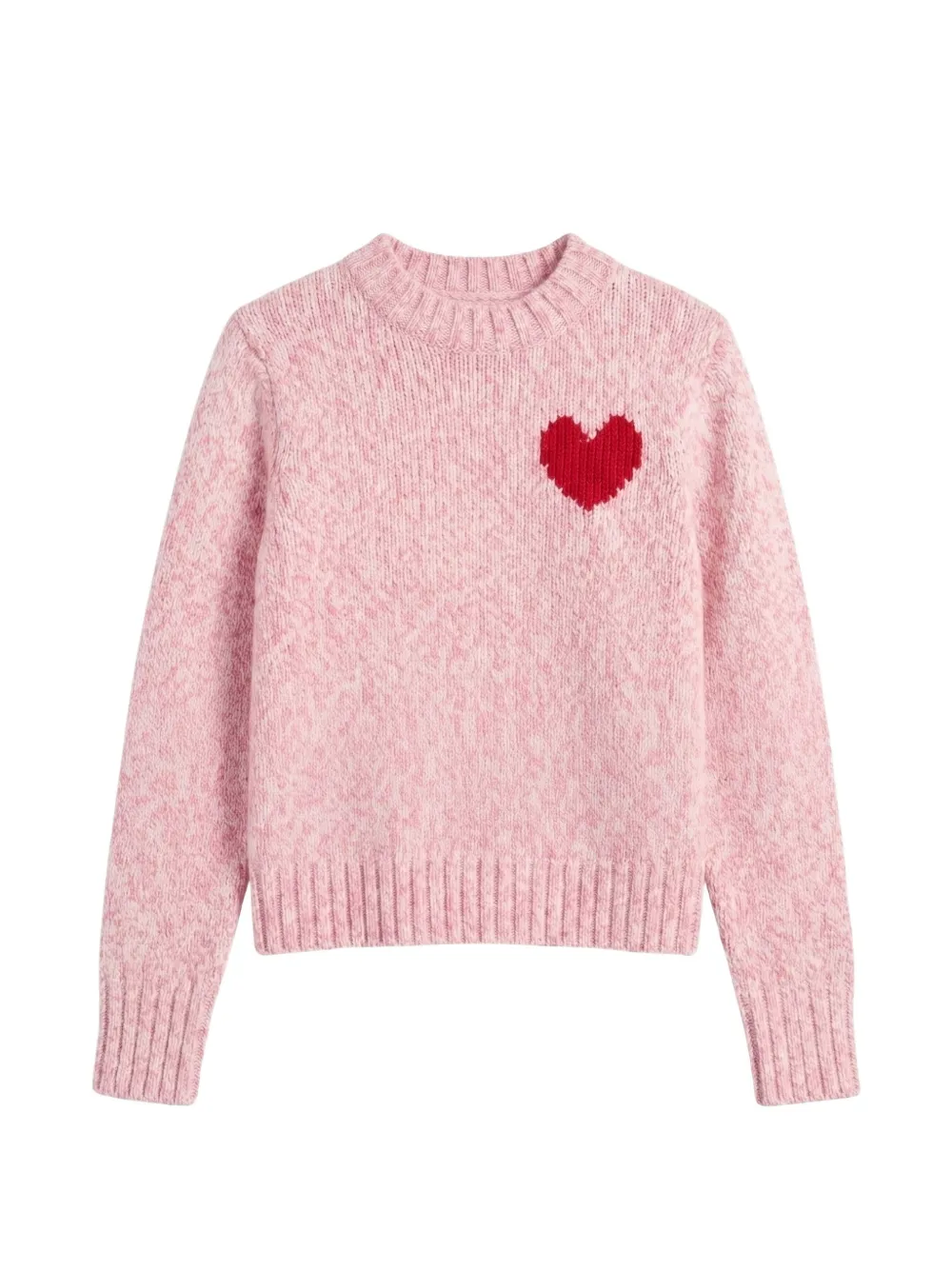 Chinti & Parker heart-motif melange sweater