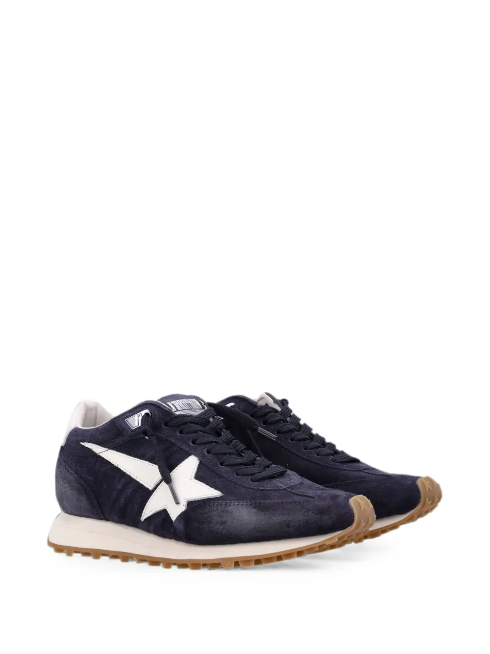 Golden Goose Marathon star-patch sneakers Blauw