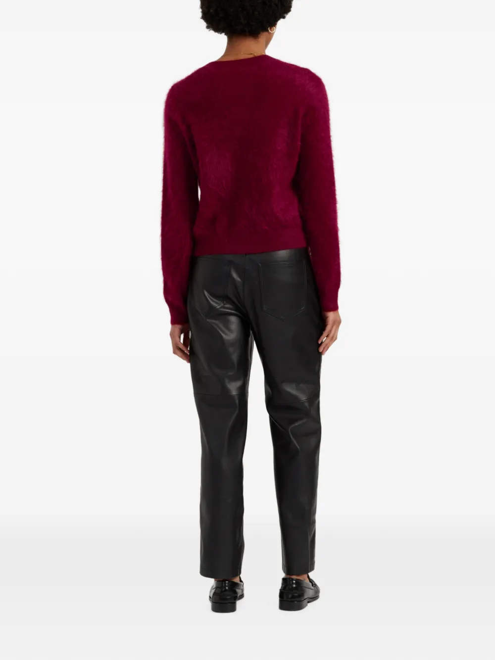Chinti & Parker Kasjmier vest met geborstelde afwerking Rood
