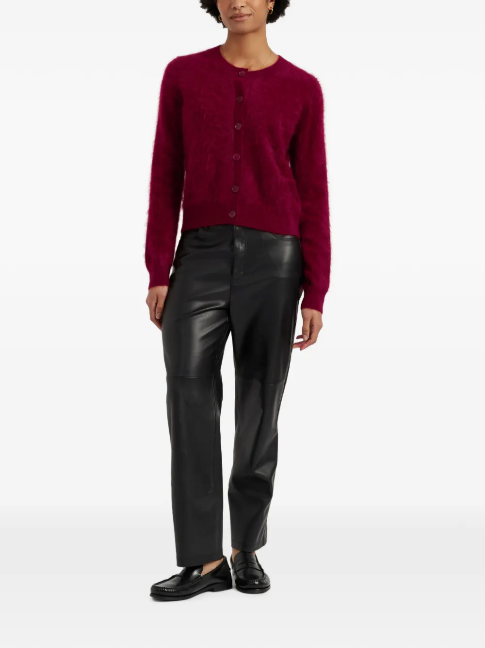 Chinti & Parker Kasjmier vest met geborstelde afwerking Rood