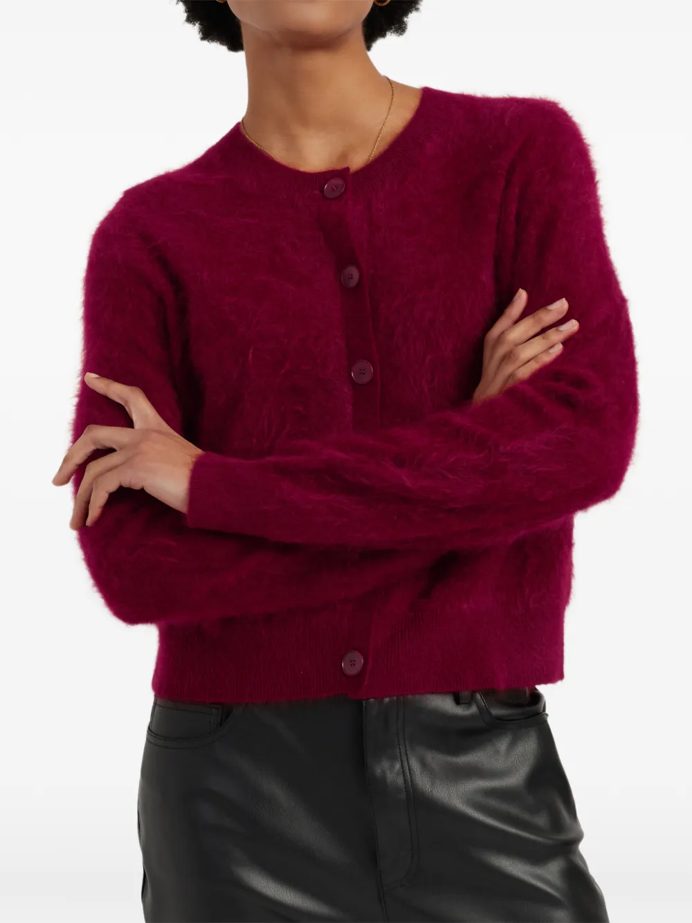 Chinti & Parker Kasjmier vest met geborstelde afwerking Rood