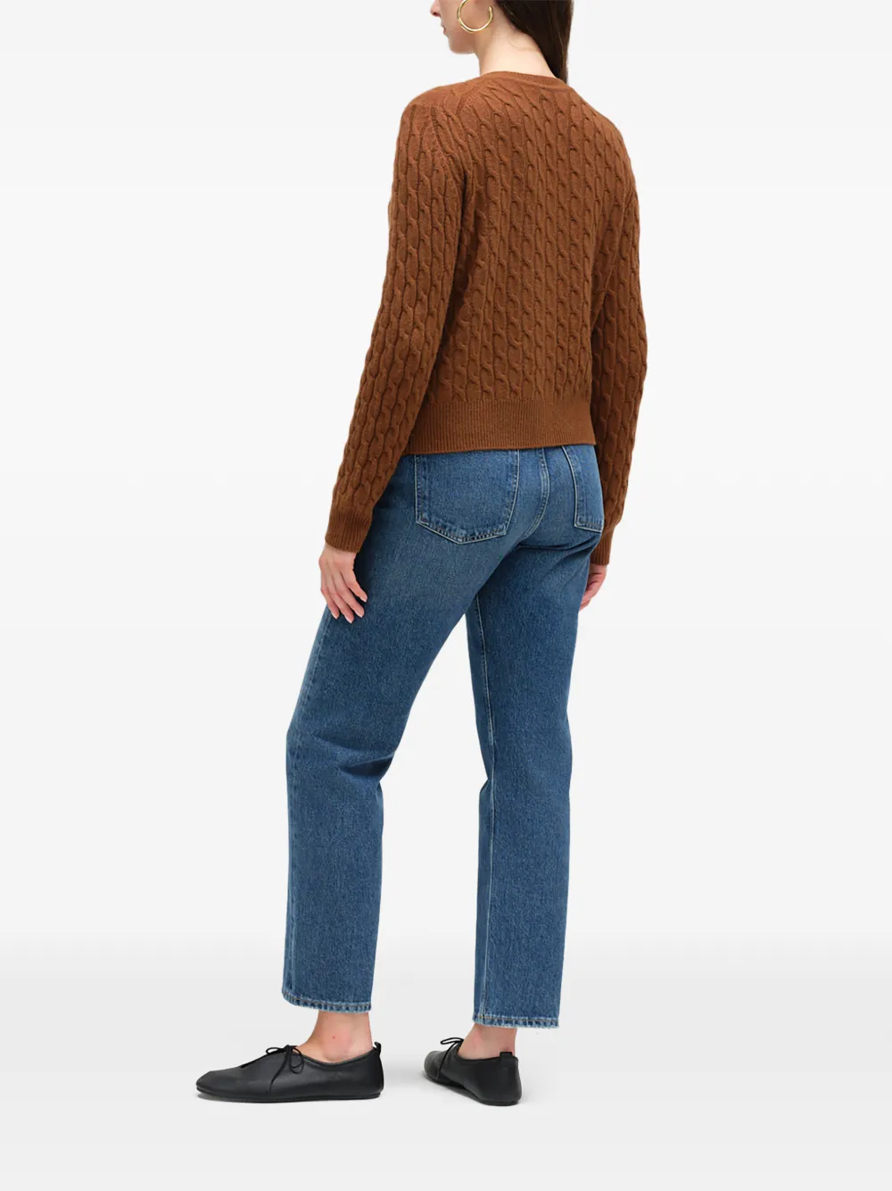 Chinti & Parker Kabelgebreid vest Bruin