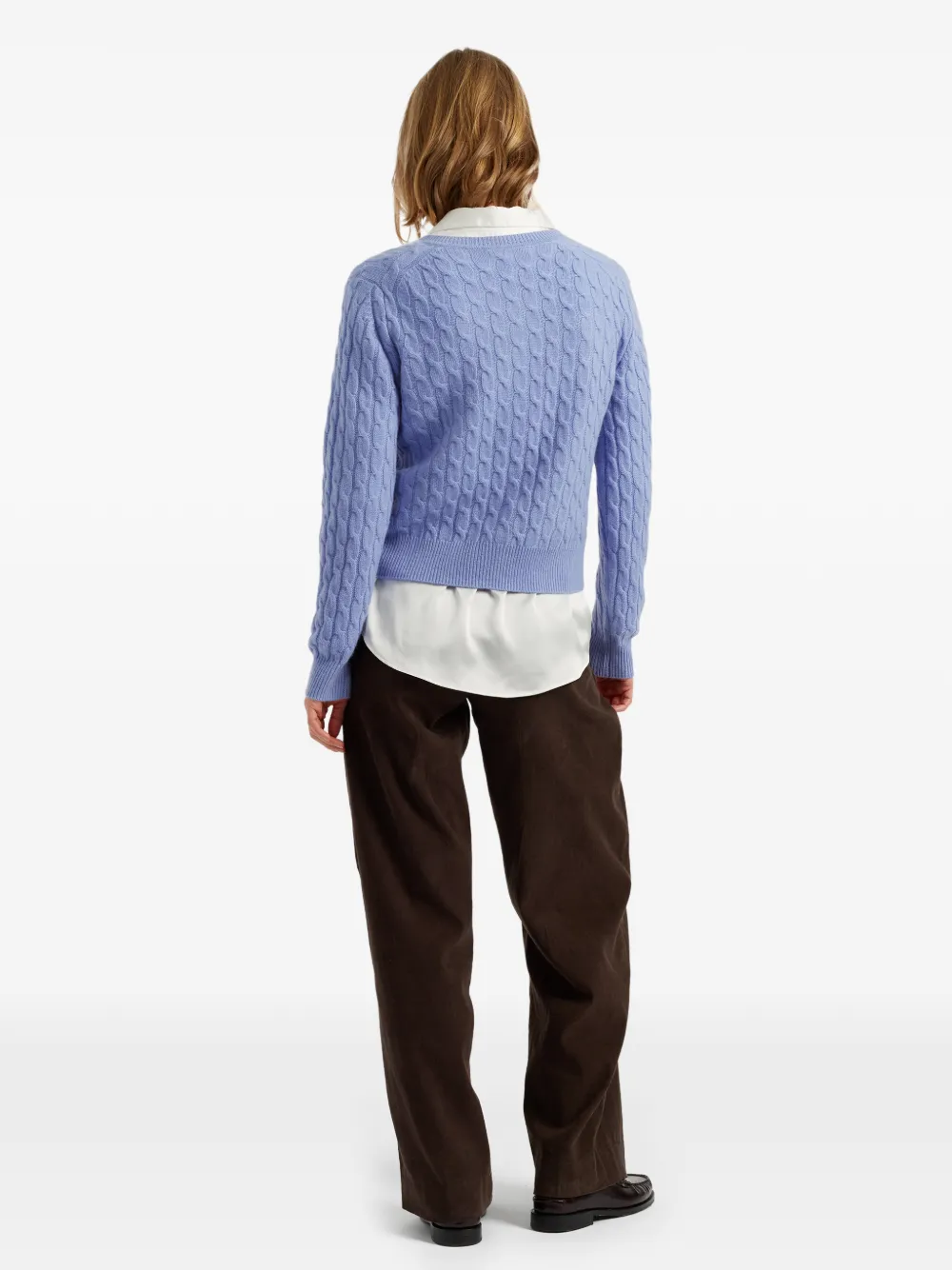 Chinti & Parker Kabelgebreid vest Blauw