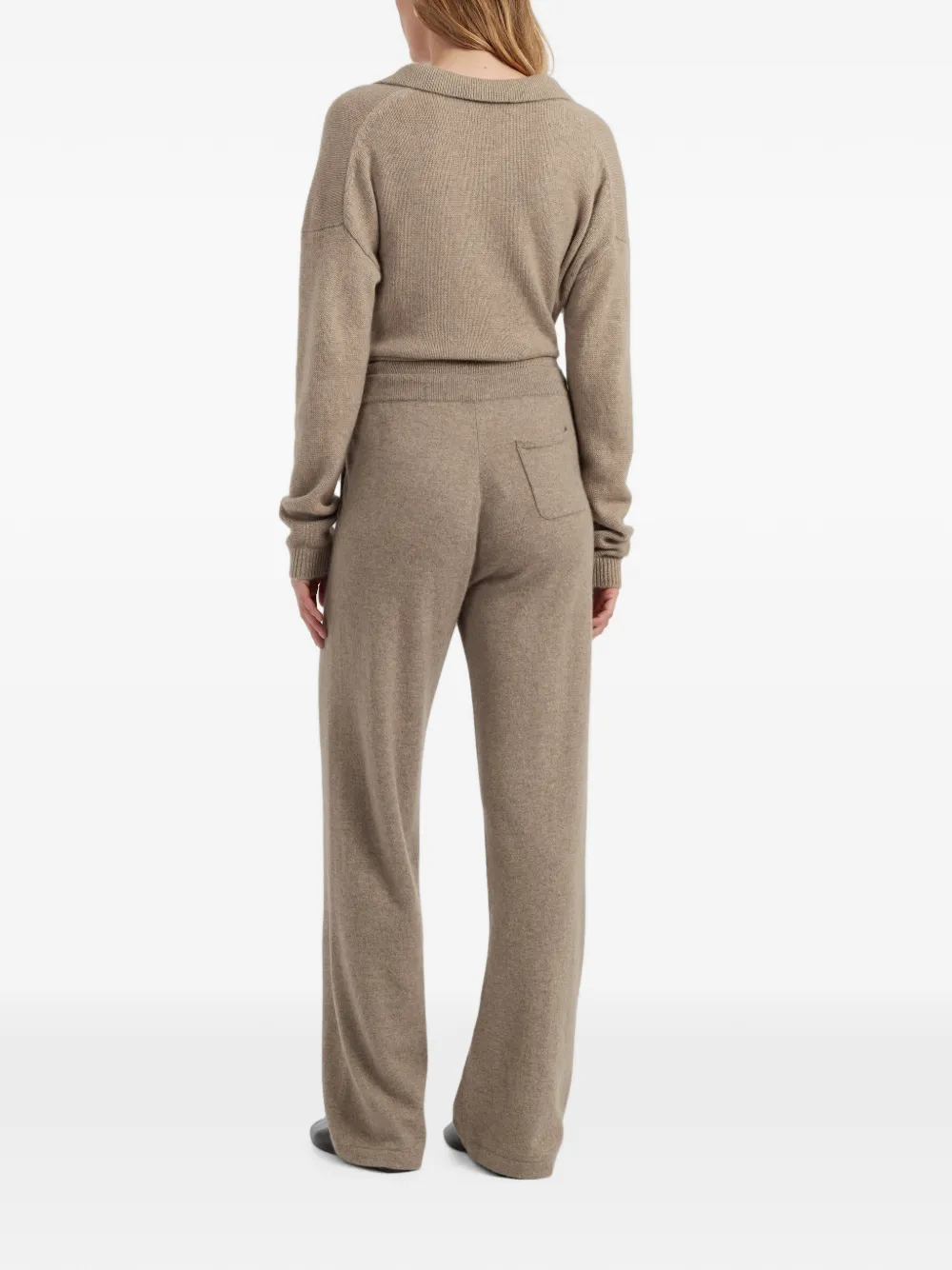 Chinti & Parker Broek met wijde pijpen Beige