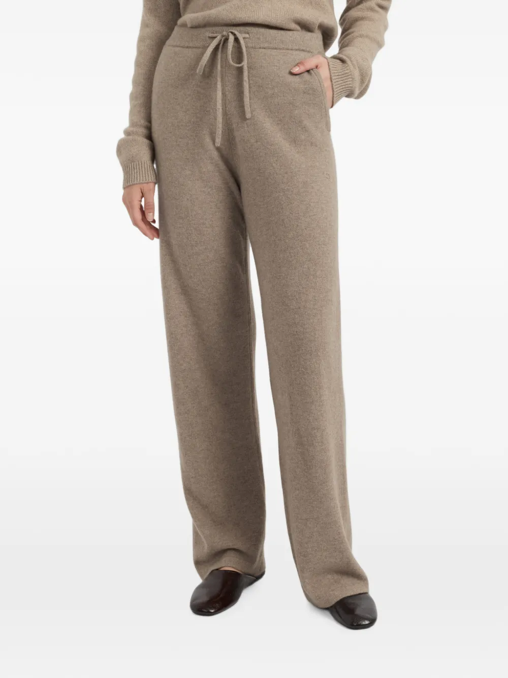 Chinti & Parker Broek met wijde pijpen Beige