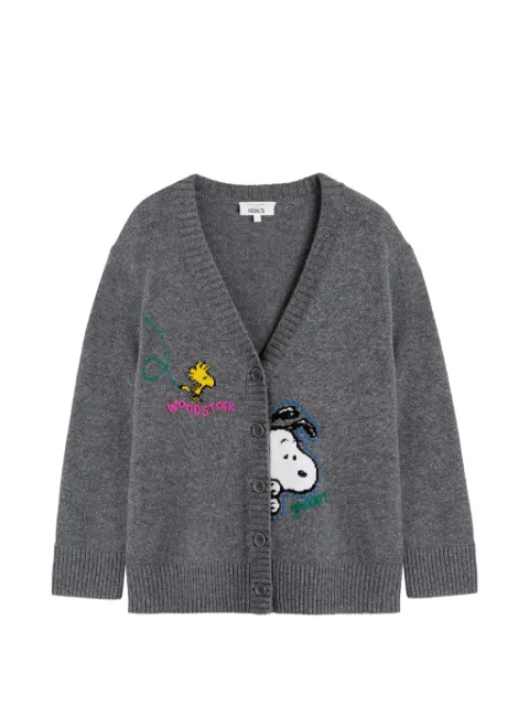 Chinti & Parker Snoopy-embroidered cardigan