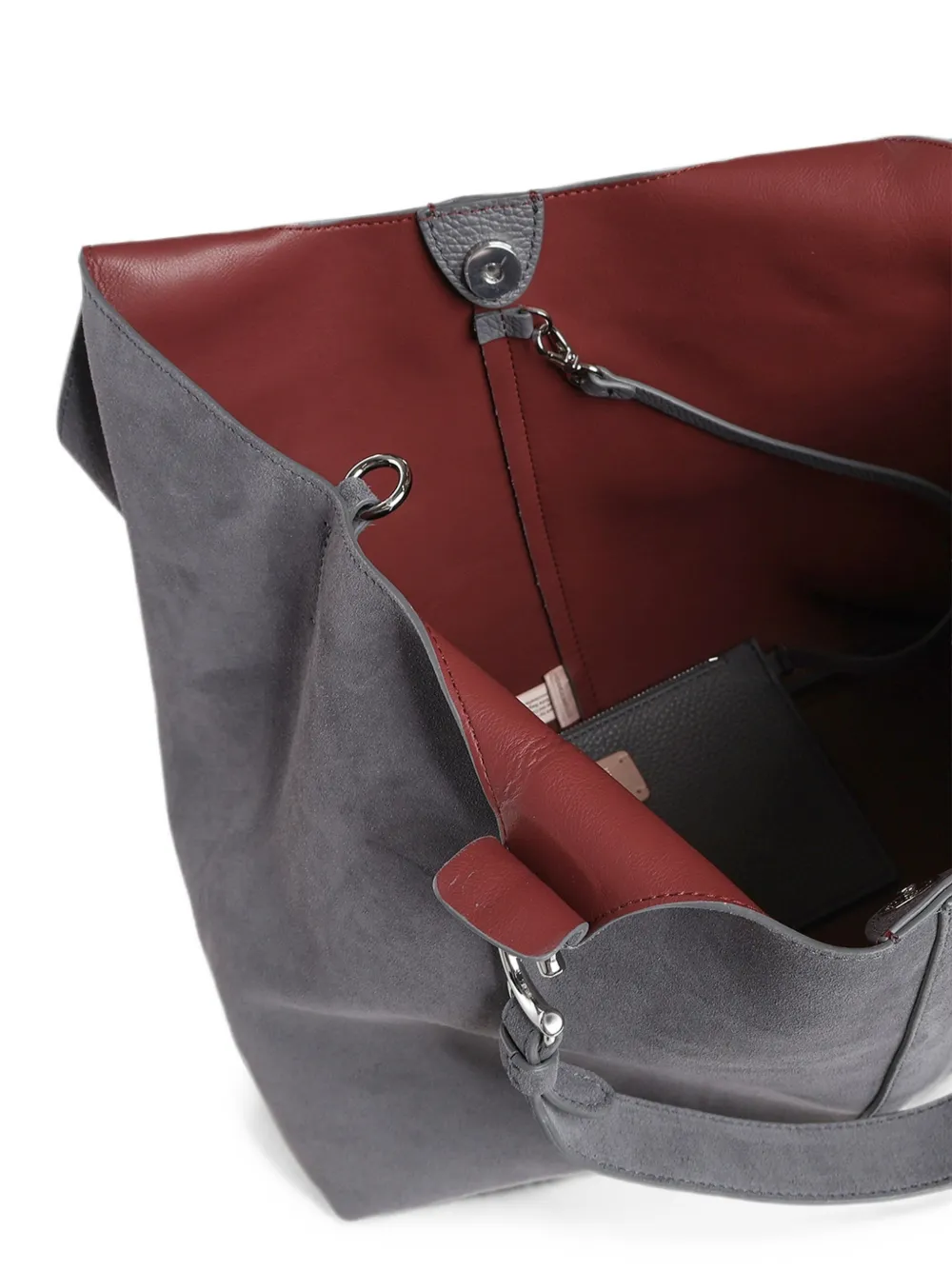 Coccinelle Grote C-Easy suède shopper Grijs