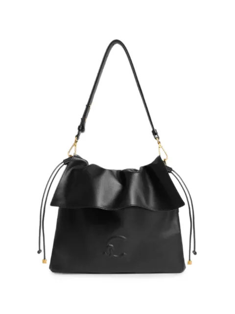 Coccinelle sac porté épaule à plaque logo