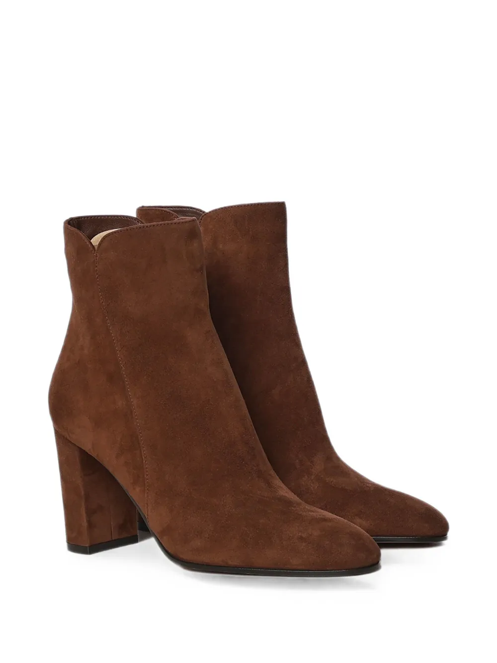 Gianvito Rossi Lisa suede ankle boots Bruin