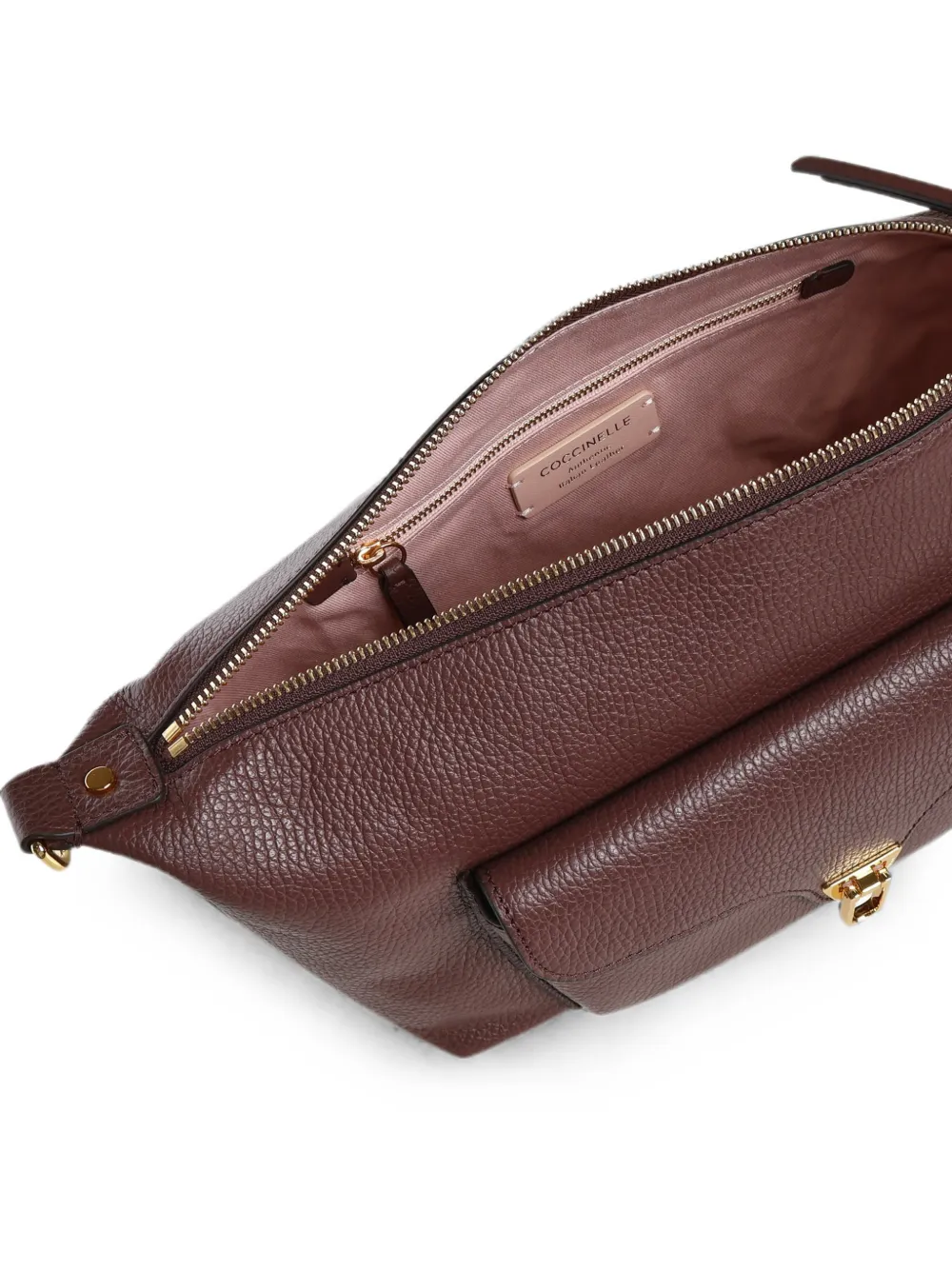 Coccinelle medium Beat Generation grainy leather shoulder bag Rood