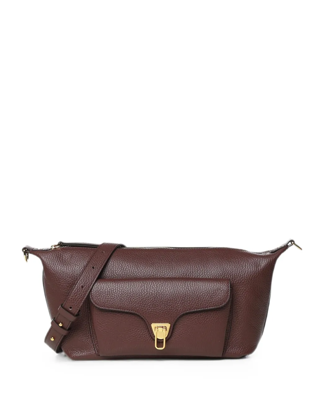 Coccinelle medium Beat Generation grainy leather shoulder bag - Rosso