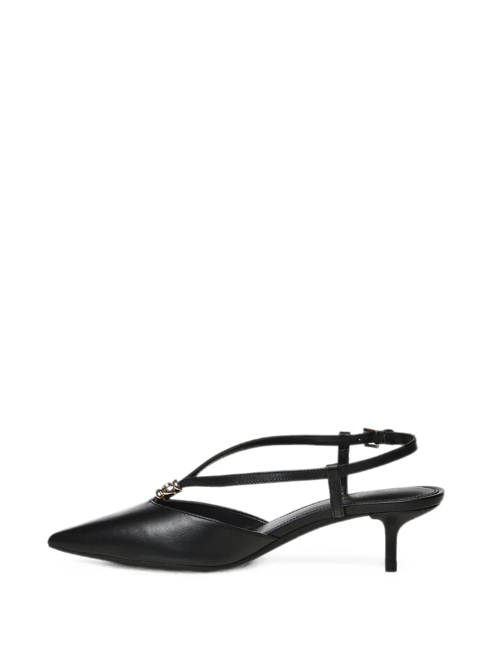 Michael Kors buckle-fastening leather pumps Zwart