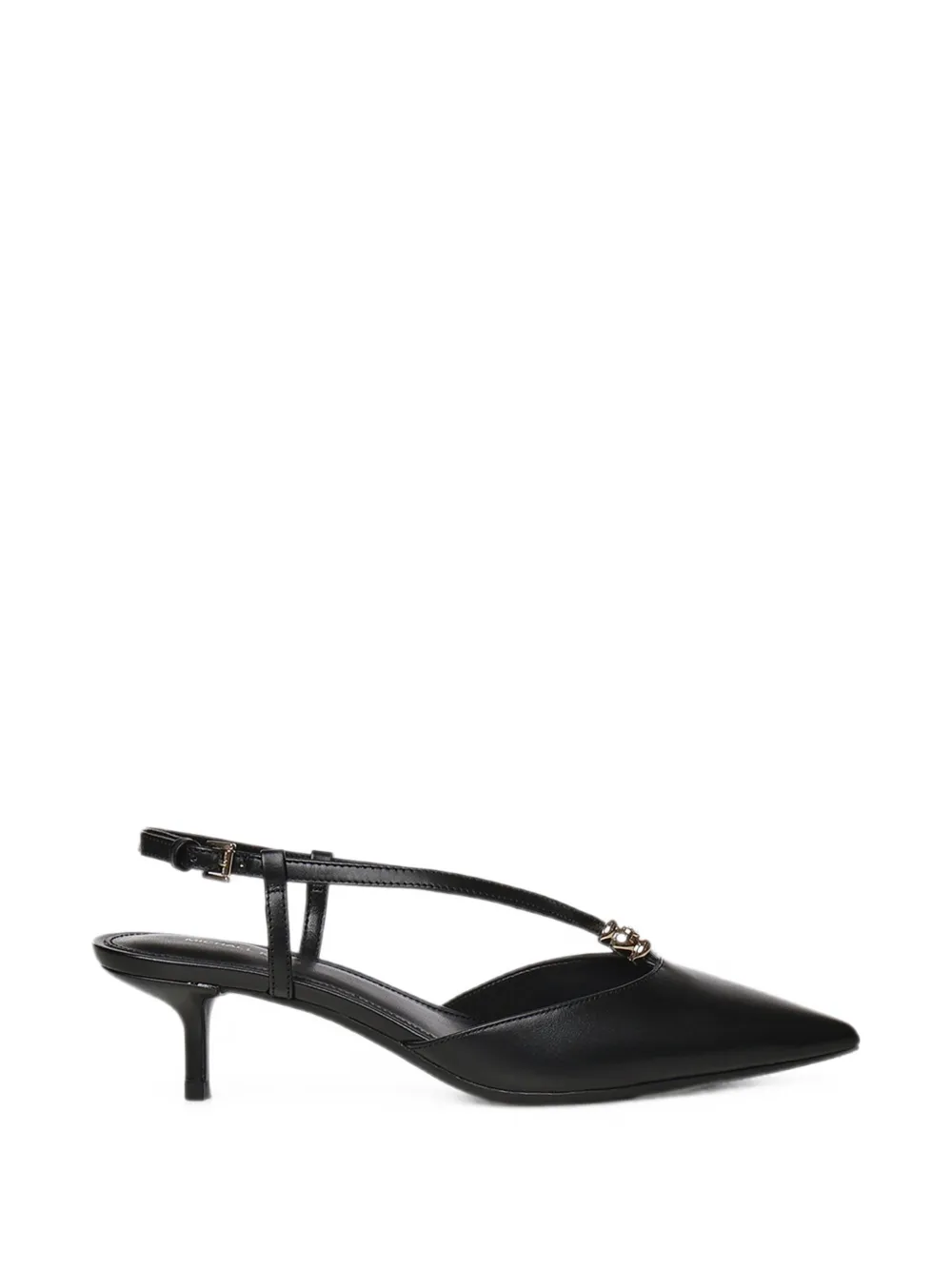 Michael Kors buckle-fastening leather pumps Zwart