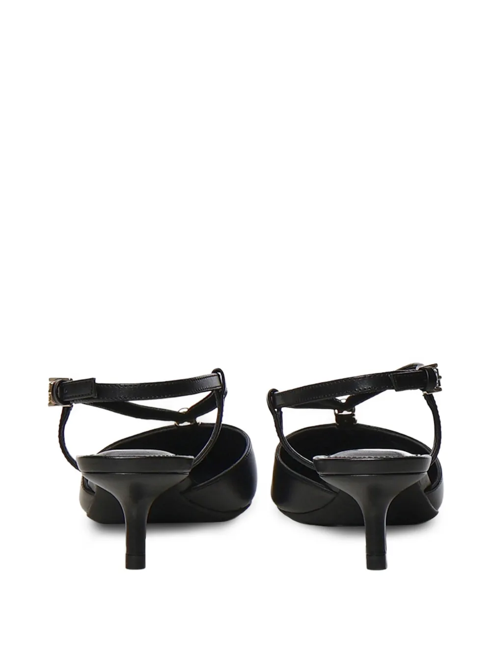 Michael Kors buckle-fastening leather pumps Zwart