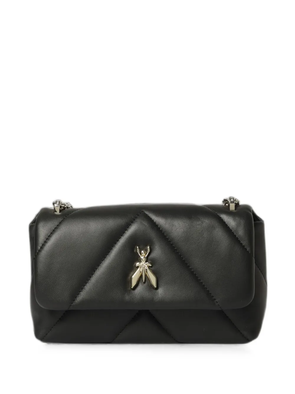 Patrizia Pepe Fly-plaque matelassé shoulder bag - Nero