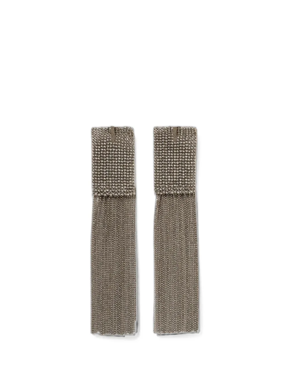 Brunello Cucinelli Monili fringe earrings - Argento