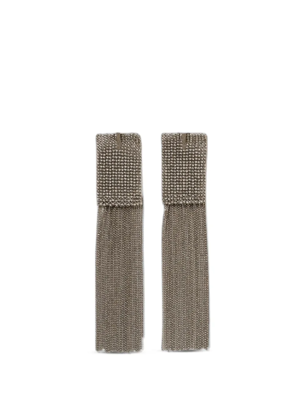 Brunello Cucinelli Monili fringe earrings - Argento