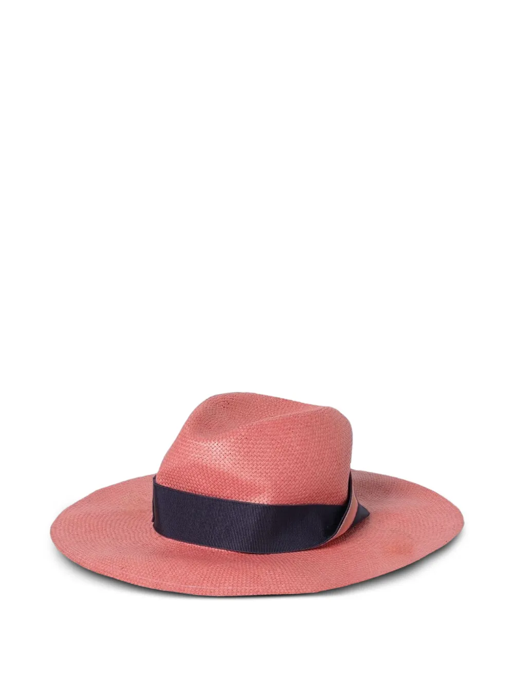Borsalino Michela grosgrain-trim hat - Rosa
