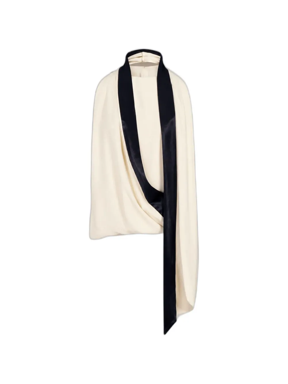 Alberta Ferretti draped top - Toni neutri