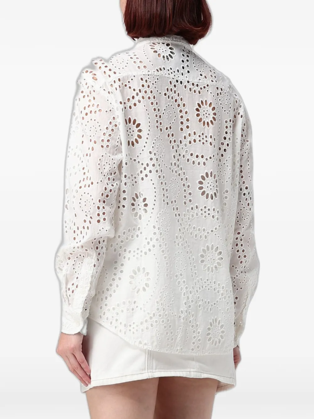 MC2 Saint Barth Broderie anglaise shirt Wit