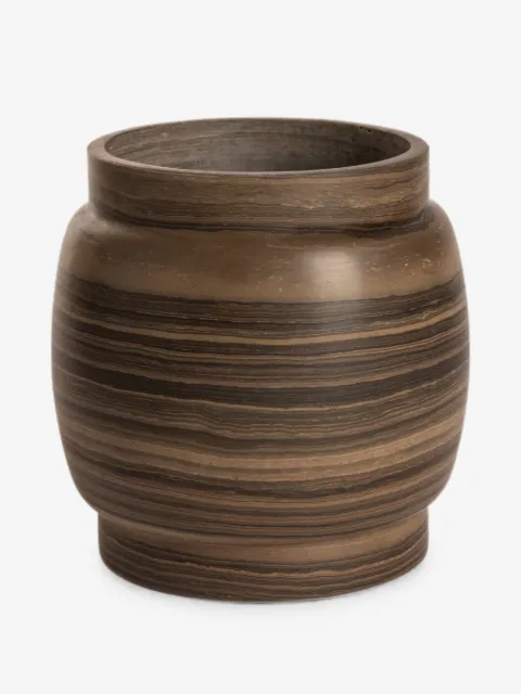 Editions Milano Mittelgroße Stone Vase aus Marmor