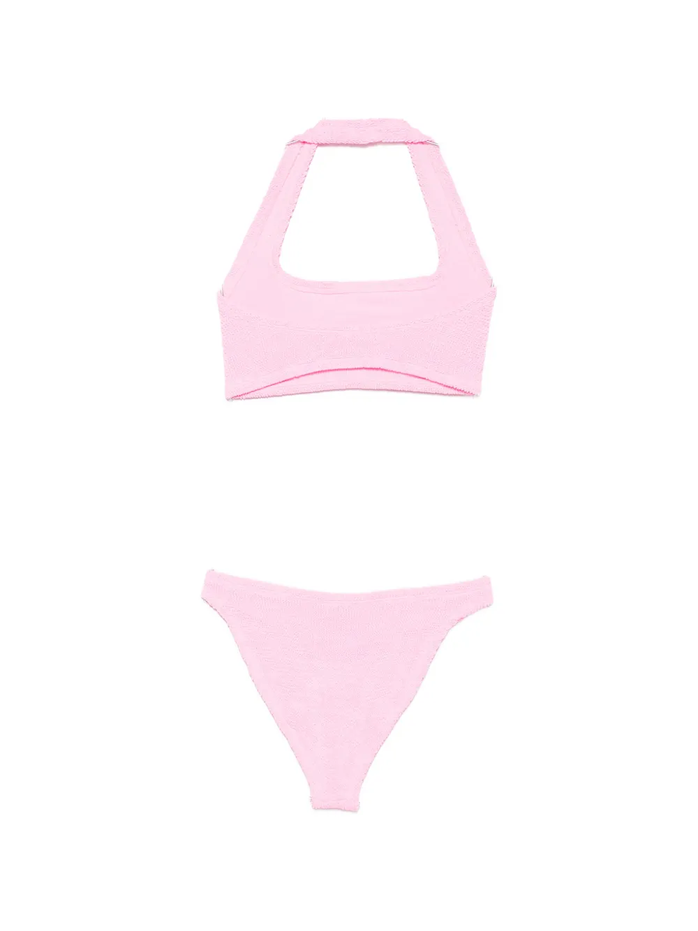 Hunza G Sandy bikini met gekreukt effect Roze