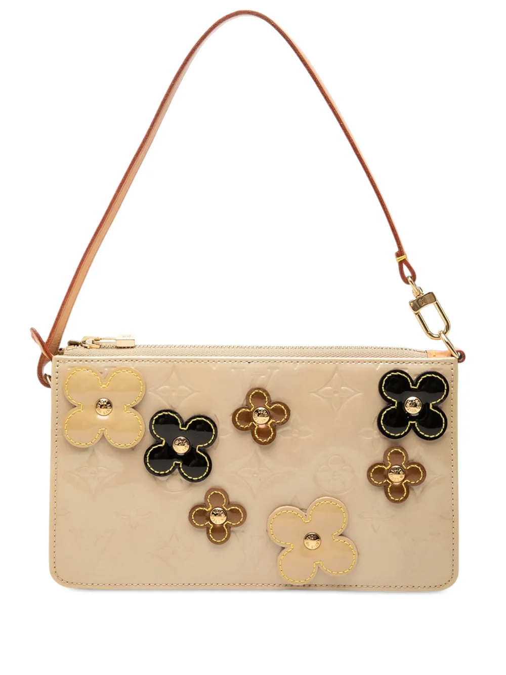 Louis Vuitton Pre-Owned 2002 Monogram Vernis Fleurs Lexington Pochette shoulder bag - Nude