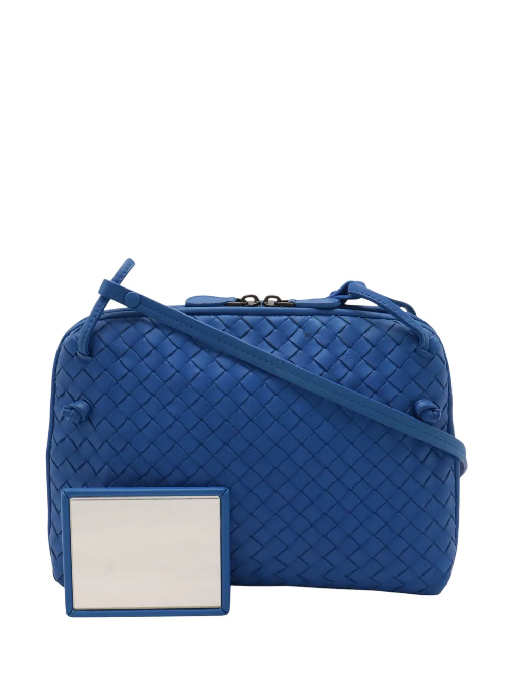Bottega Veneta Pre-Owned 2012-2026 Nappa Intrecciato Nodini crossbody bag - Blu