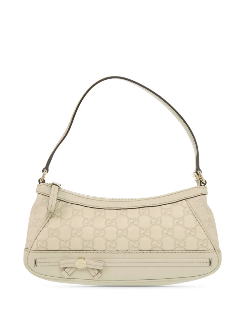 Gucci Pre-Owned 2000-2015 Guccissima Mayfair shoulder bag - Bianco