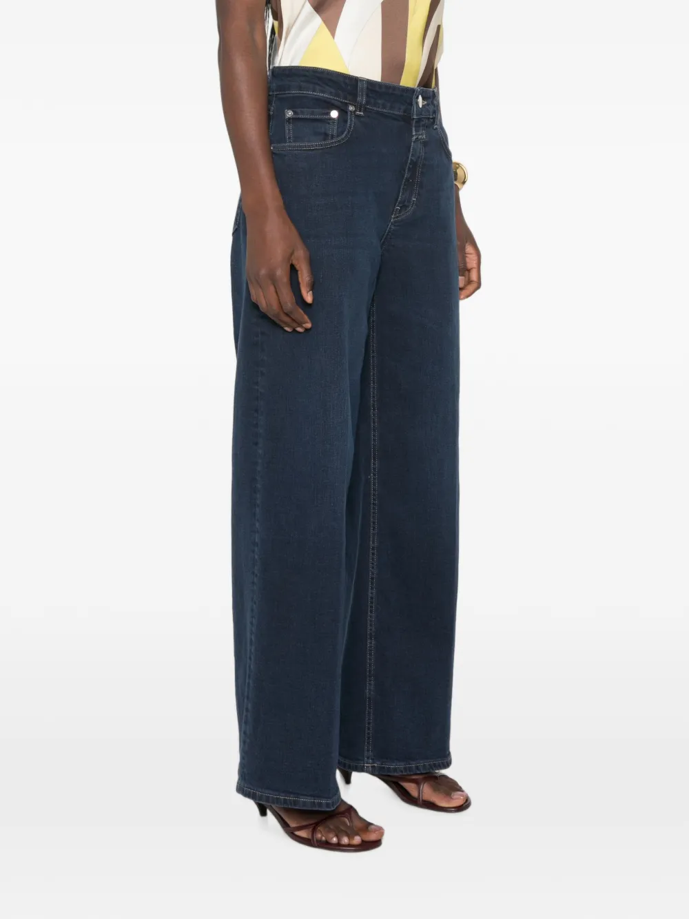Closed Jayla jeans met wijde pijpen Blauw